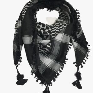 Home classic shemagh – black & white